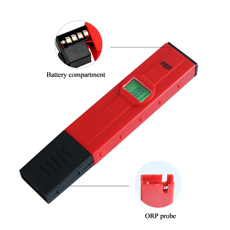 
ORP-2069 Water Quality Tester Pen Type Oxidation Reduction Potential Meter ORP Tester ORP Meter with LCD Backlight Display 