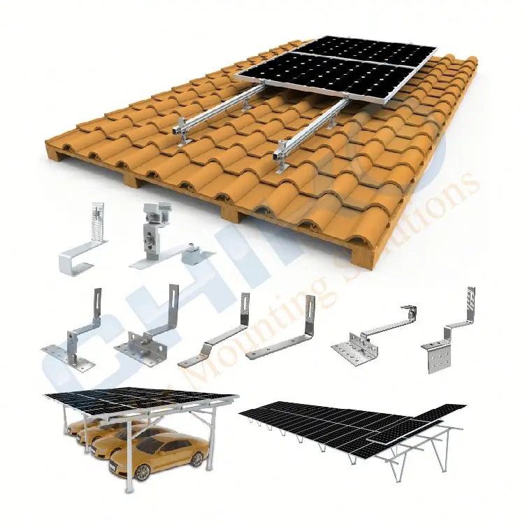 pv slate tile roof solar panel fixings mounting with hook