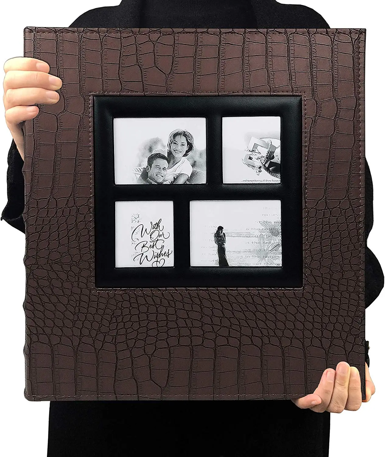 Gift crafts family faux leather photo album