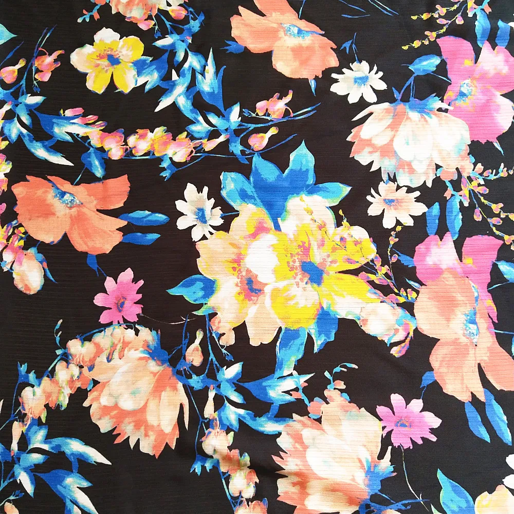 
DIGITAL PRINTING ON FABRIC SATIN HOT SALES FOR DRESS 