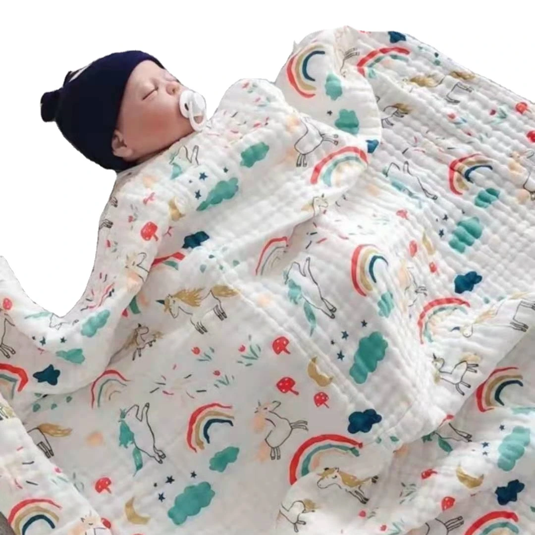 The Most Fashion Pattern Baby Swaddle Blanket Muslin Swaddle Set Newborn