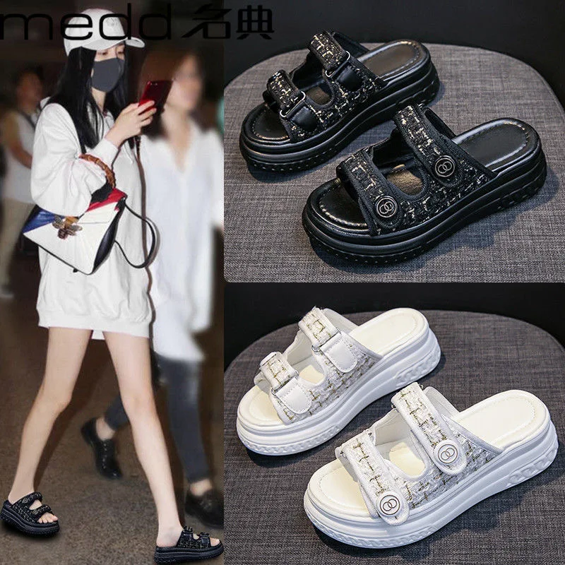 Good reputation ladies beach slippers ladies flat shoes slipper sandals fashion platform slippers for women