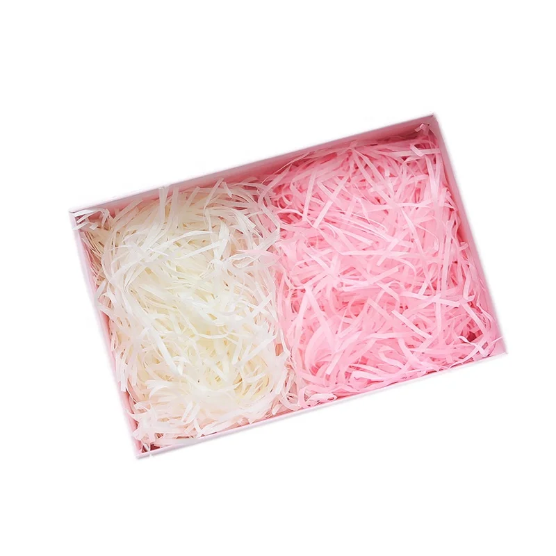 
31 Colors High Quality Decorative White Shredded Paper Filler Raffia Recycle Shredded Paper For Gift Box Filler 