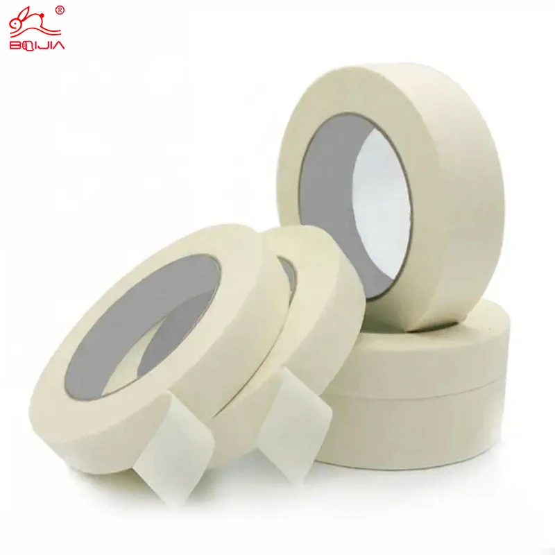 Free Sample Painter Crepe Paper Tape Masking 20m 30m 50m auto masking tape For Car Painting and Wall