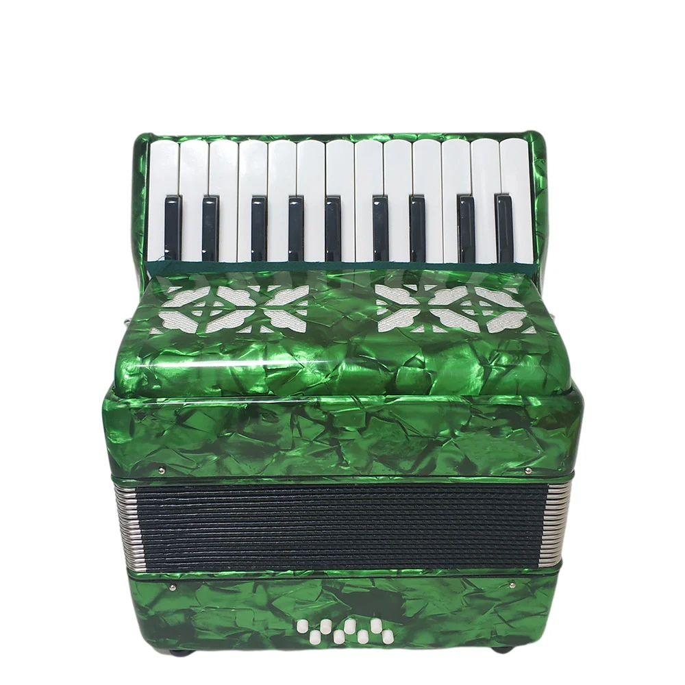Professional Performance Test Celluloid 22 Keys 8 Bass Accordion Student Teaching Accompaniment Practice Accordion