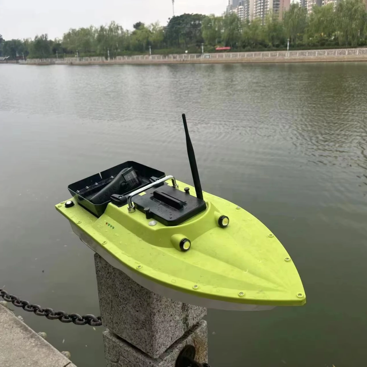 Большой размер двухмоторный пульт дистанционного управления приманка Лодка Рыболовная кормушка