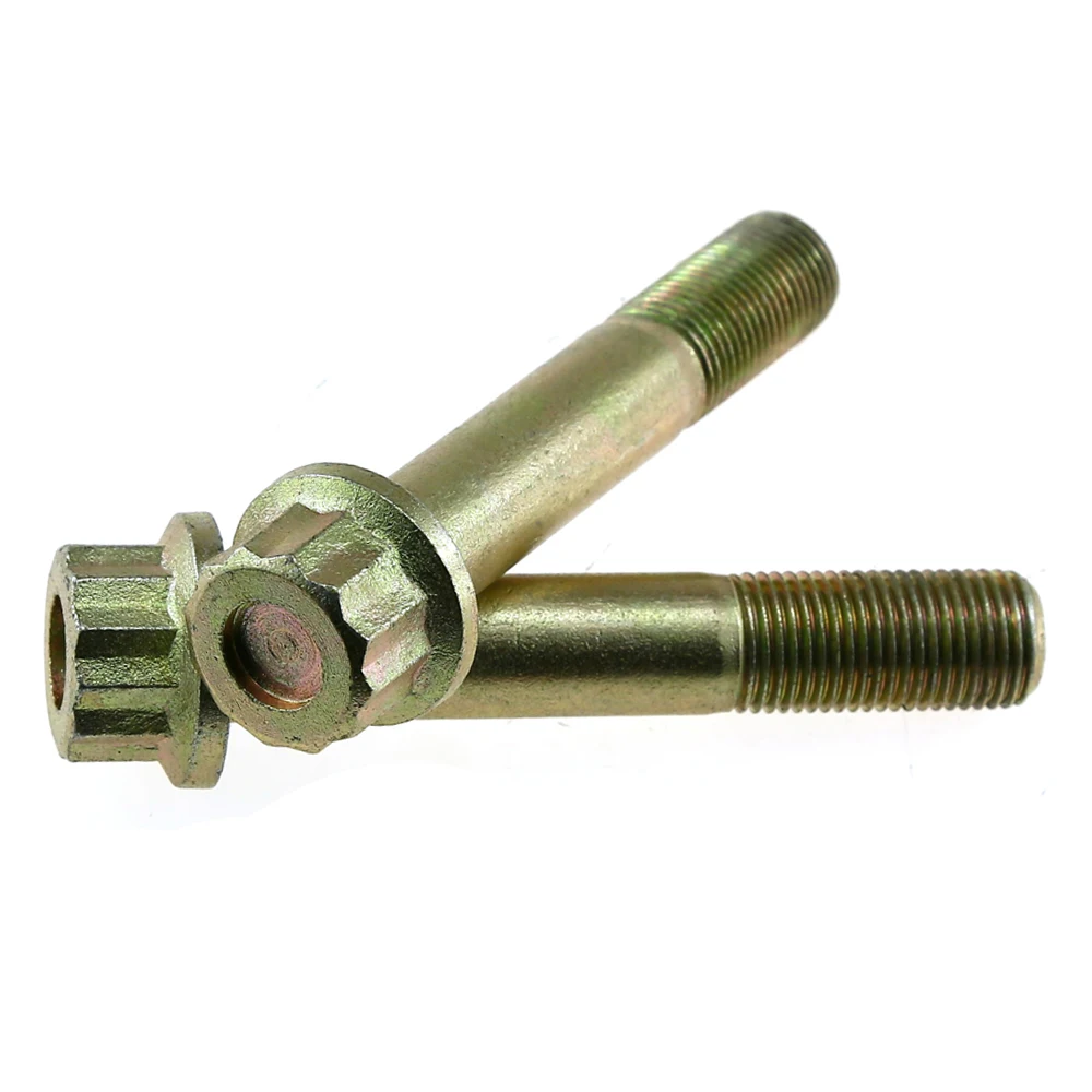 Flange bolt 12 point  m7 stainless steel wheel bolt m8x1.25x32 m6 12 point flange bolt