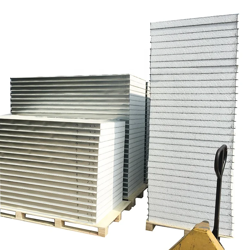 50mm Thickness Metal Curving panels One Groove Stucco Pattern Warm Color PU Sandwich Panel For Wall Use