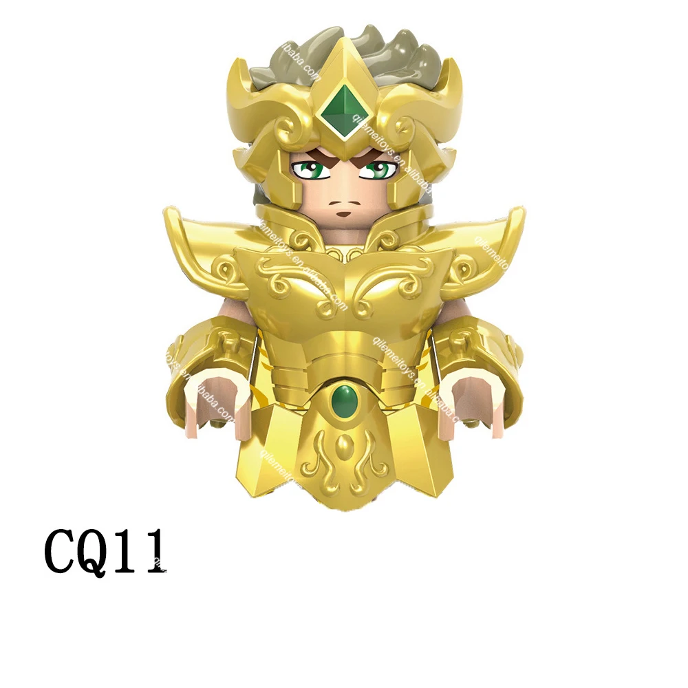 CQ17-CQ22 Twelve Constellations Golden Saints Seiya Knights Figure Virgo Libra Aries Taurus Building Block Figure Collect Toy