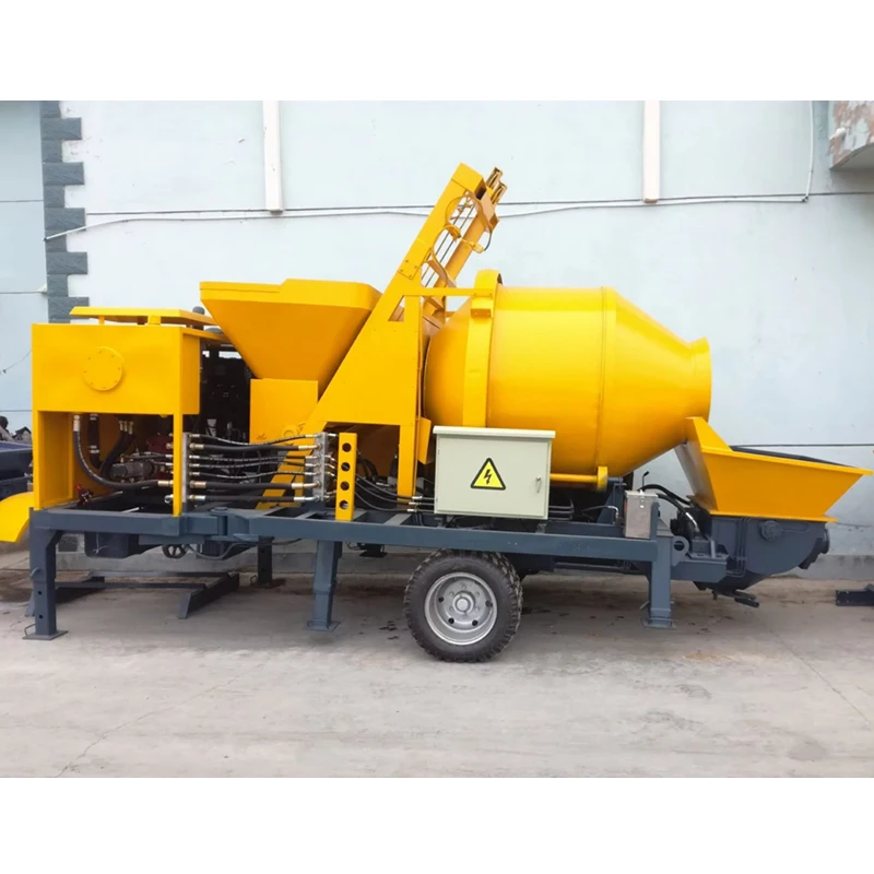 Mobile Tank Diy Spray Concrete Pump Concrete Machinery Neck Down bomba Truck 30m3 Concrete Mixer Pump