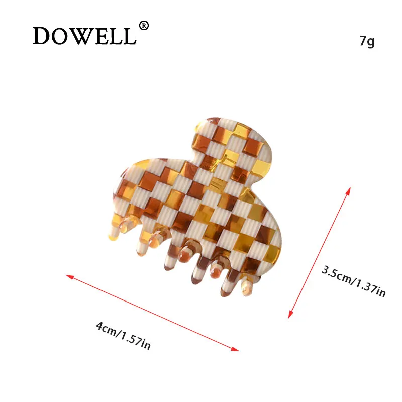 Заколка-труба для волос DOWELL в Корейском стиле заколка-пряжка детей аксессуары из ацетата маленькие