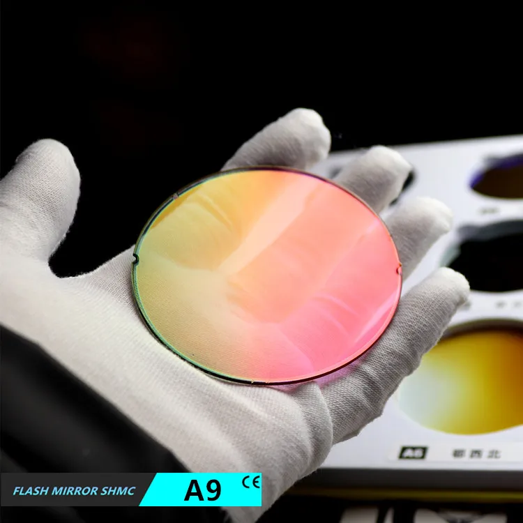 EXIA A9 Pink Mirror Lens Eyewear Vintage Sunglasses Lenses UV400 Base Curve 0