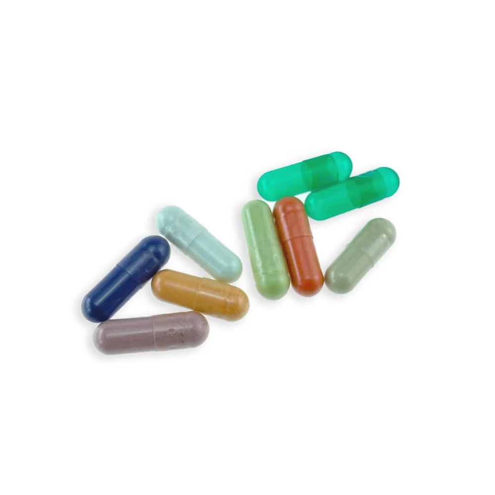 Size 00 Empty Gelatin hard Capsules Black Red