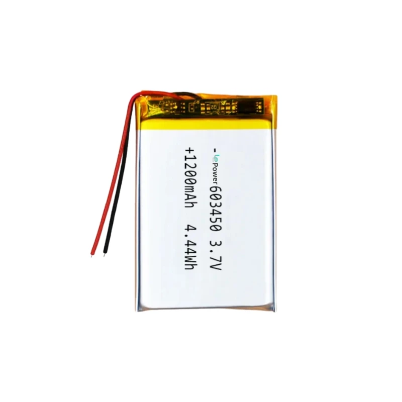 1200mAh 603450 3.7V Earphone Battery Lithium Polymer Lipo Small Rechargeable Smallest for Headset Headphone
