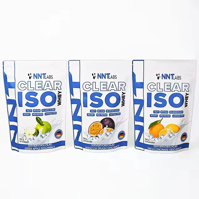 Full Color Printed Moisture Proof Matte Stand Pouch Resealable Doypack Healthcare Supplements Whey Protein Powder Foil Bag