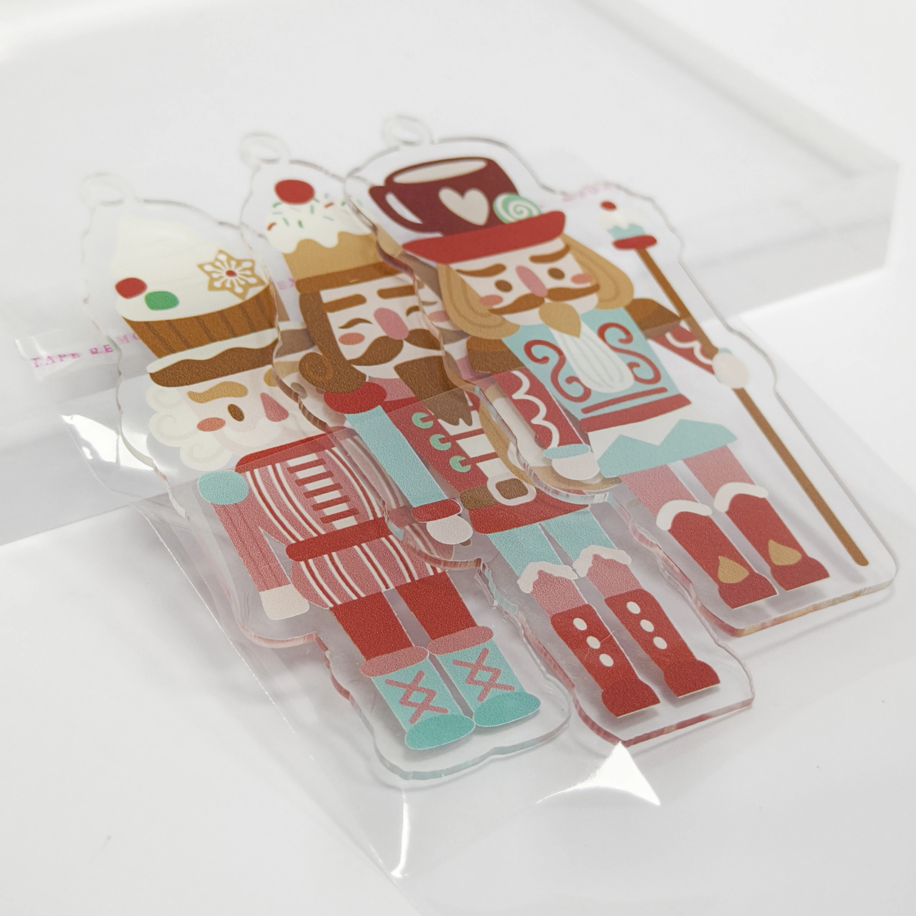 Custom Christmas Double-Sided UV Printed Acrylic Wall Art Decor for Home Party Table Festival Decoration