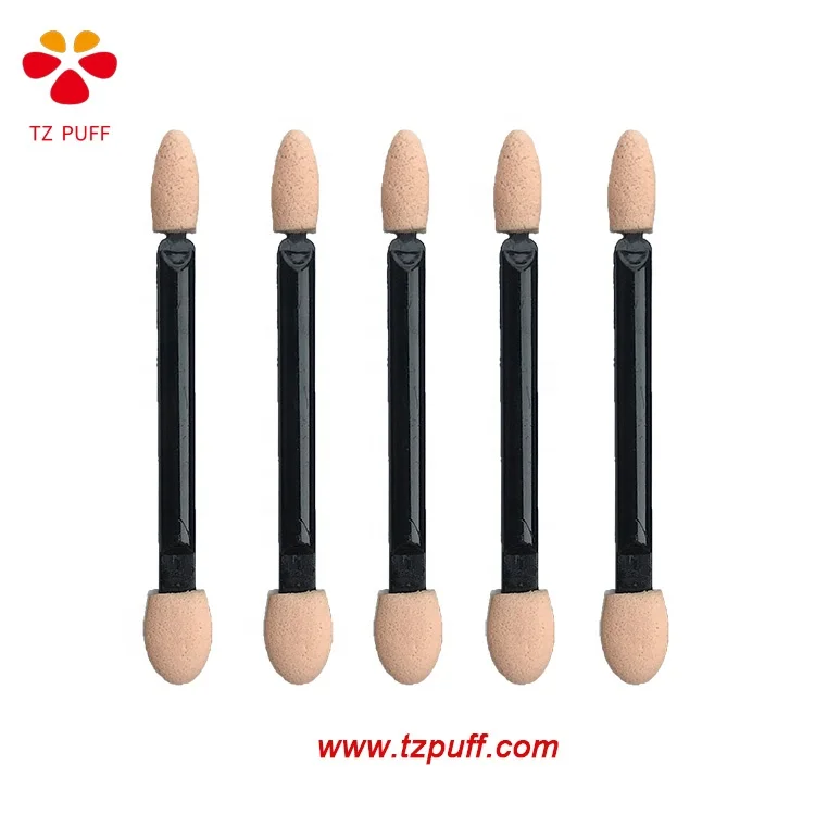 
Factory Direct Wholesale Cheap Dual-ends Disposable Sponge Eyeshadow Applicator with Foam Tip 