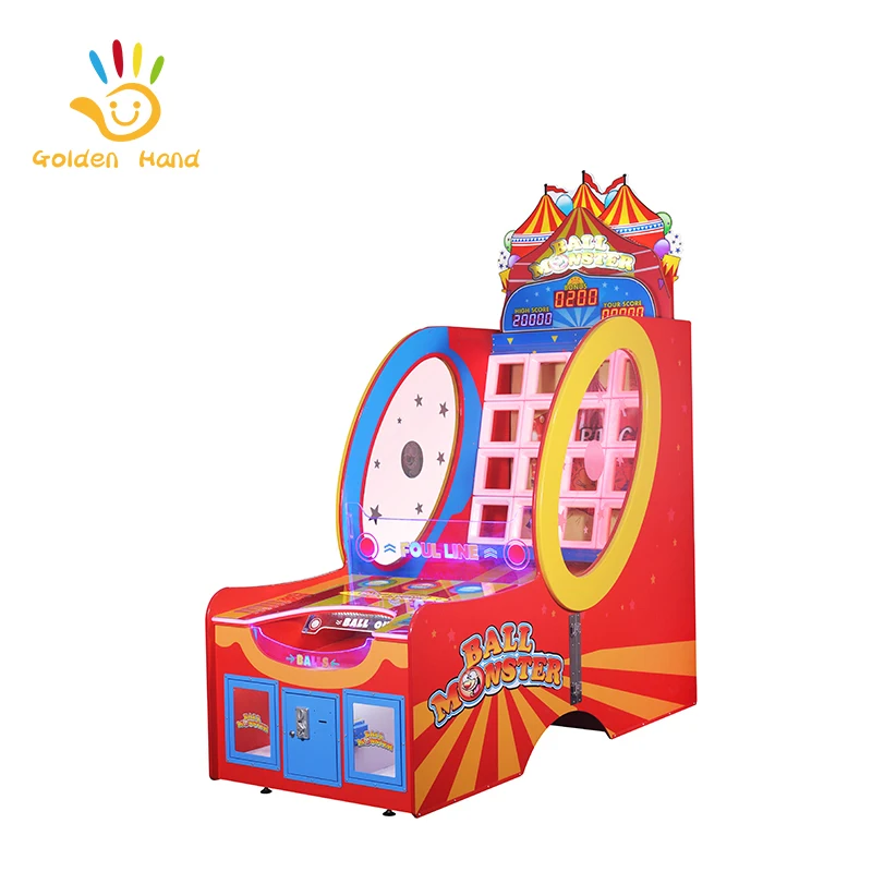 Second Hand Coin Operated Arcade Game Machine Pitching Game Claim Prize Machine For Sales