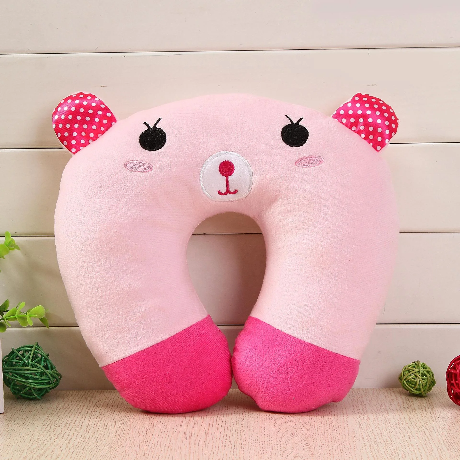 Cartoon Plush U-Shaped Neck Support Pillows Multiple Leisure Travel High-Speed Rail Aircraft High-Speed Rail Pillows PP Cotton
