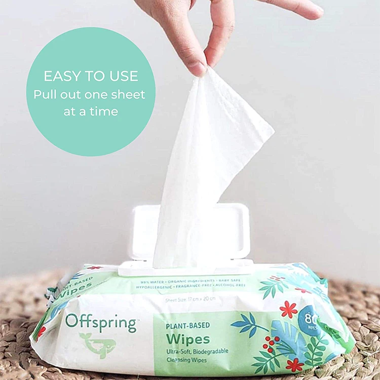 New products biodegradable sensitive environmentally friendly soft baby wipes wet wipes with aloe baby
