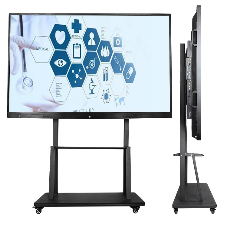 65 75 86 дюймов Большая ЖК Цифровая доска портативная передвижная инфракрасная Сенсорная Электронная умная интерактивная доска