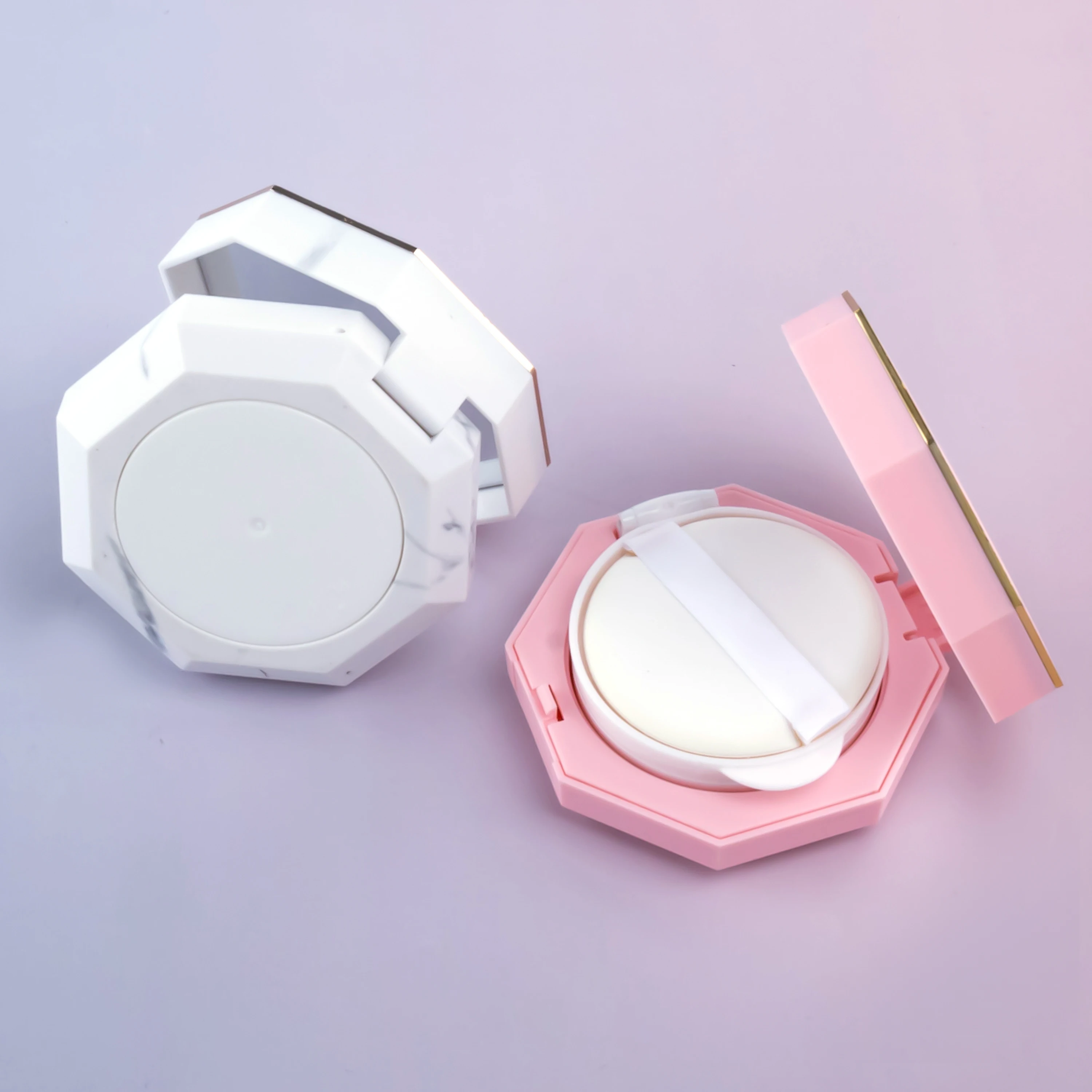 Unique shape Air cushion Case 15g Empty Cosmetic powder packaging CC BB cream air foundation compact powder case