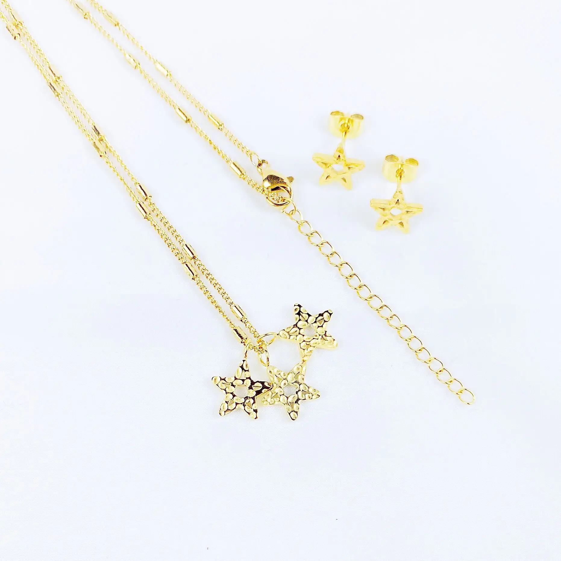 Christmas Lucky Custom Ggold Plated Silver Chain Necklace Forever Minimalist Star Jewelry Made In Turkey
