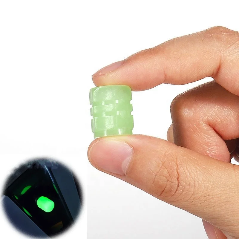 4PCS night Light Tyre ABS Valve Stem Luminous Car Tire Valve  cap universal Luminous valve core protection cover