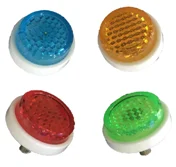 24mm Small Plastic Small Round Reflex Reflector Tape Screw Design for KM216