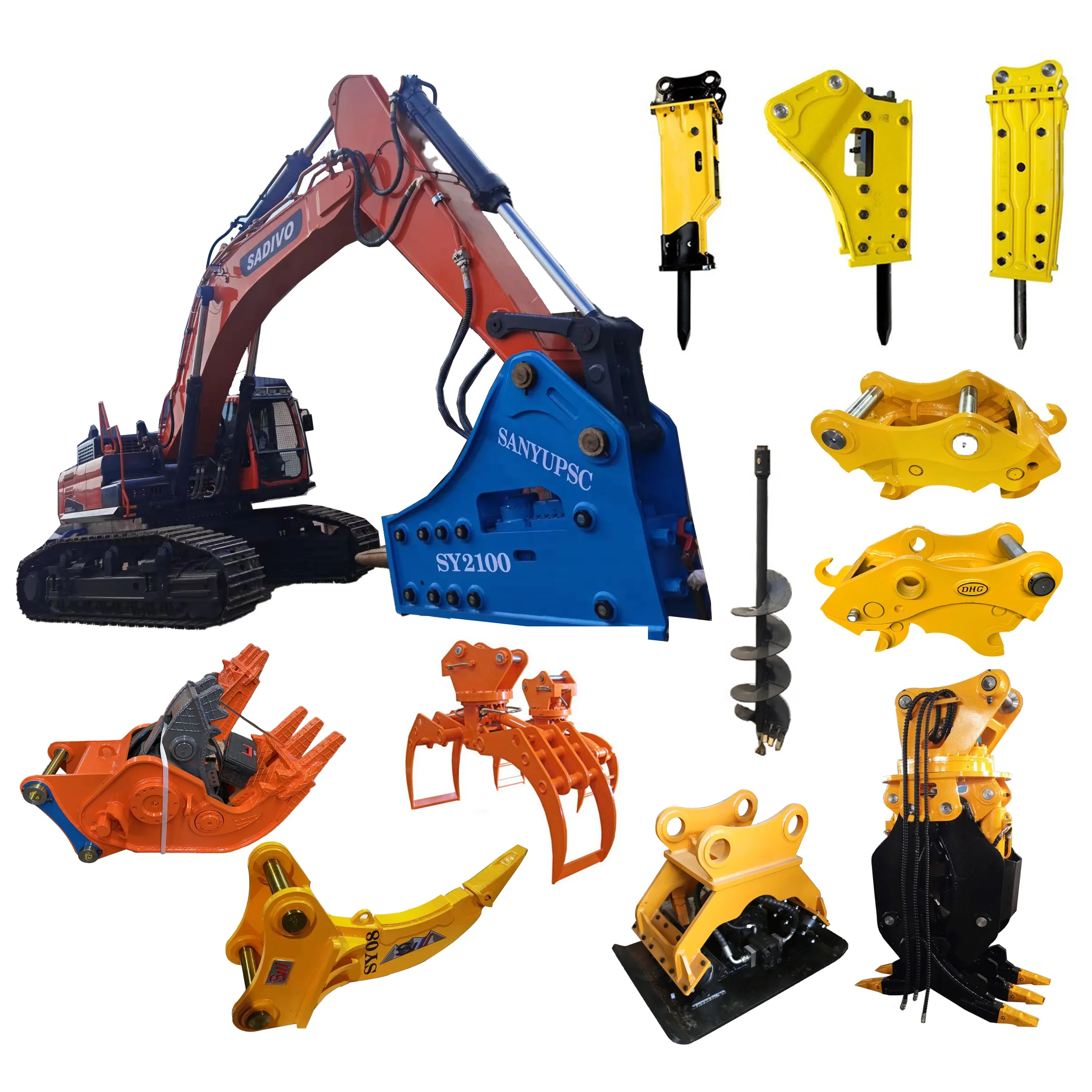 Construction Attachment Stone  Tools Hydraulic  Prices Silence Box Breaker