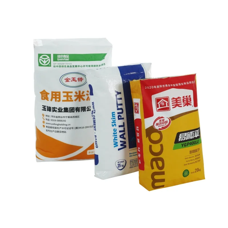 Самозакрывающиеся PP клапан мешок тканый цемент 20 кг 25 цементный