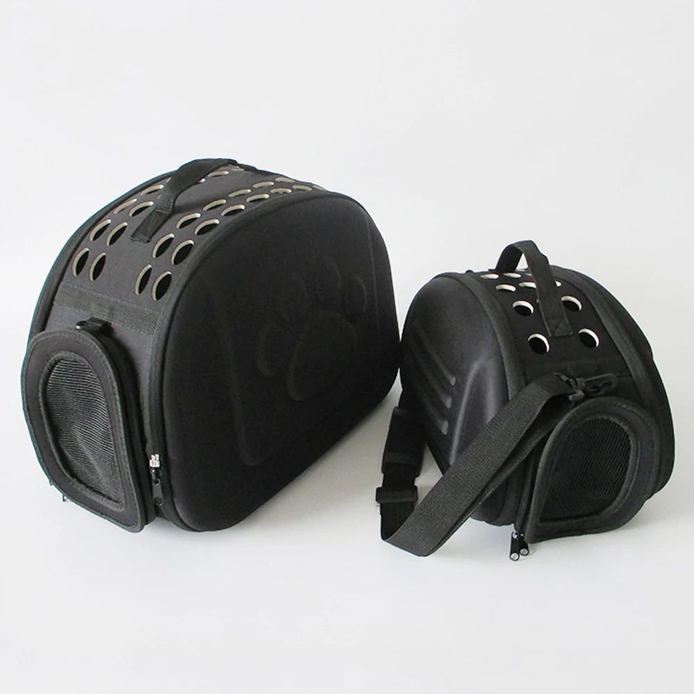 Foldable pet cat backpack custom Car dog bag wholesale Going out portable crossbody pet cat bag