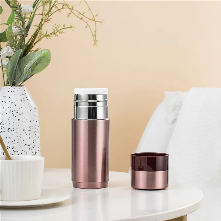 Custom Logo Porcelain Inner 300ML Business Wholesale Thermos Stainless Steel Thermos Vacuum Bottle