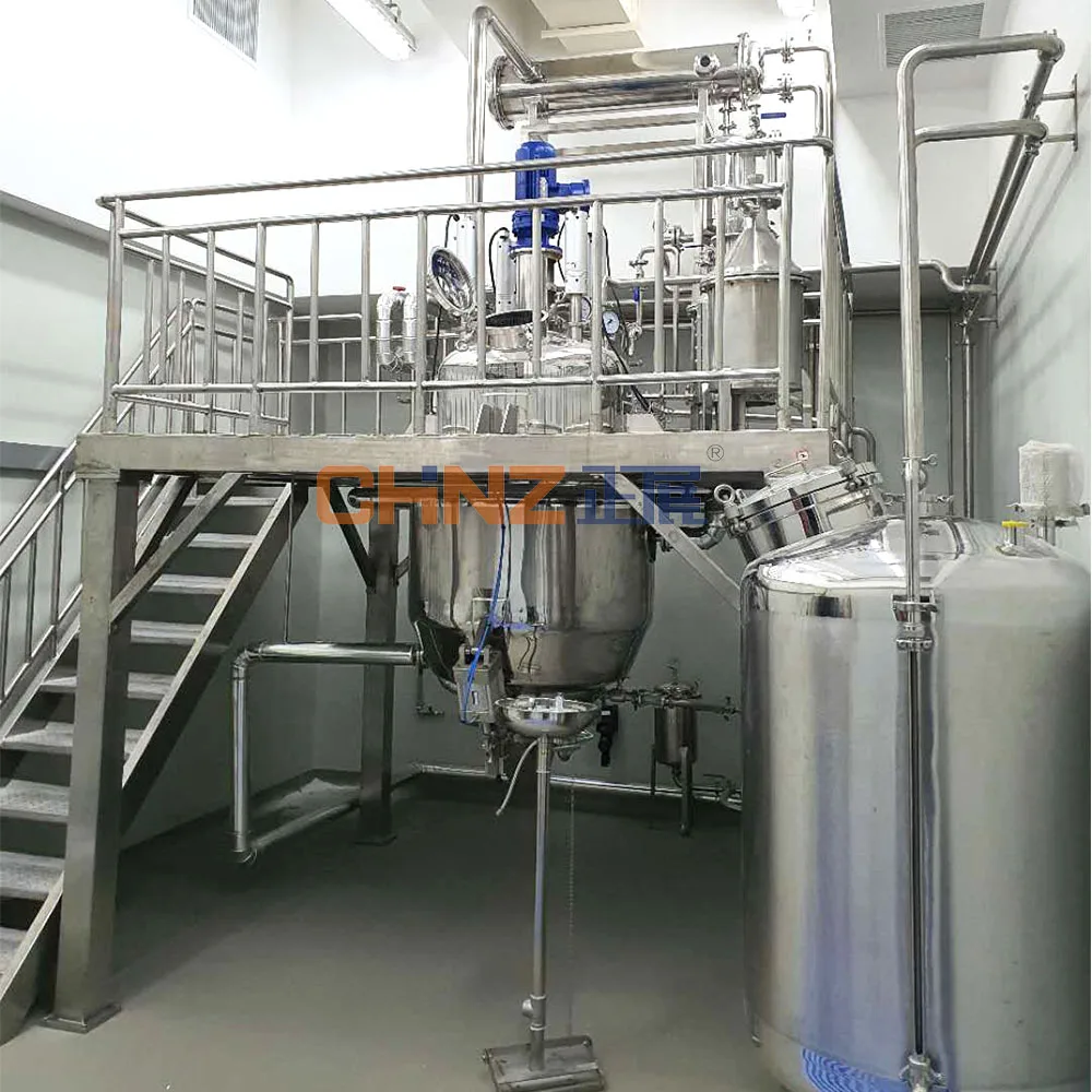 Falling film extraction evaporator with plant condenser for sugar industry fruit juice equipment factory price