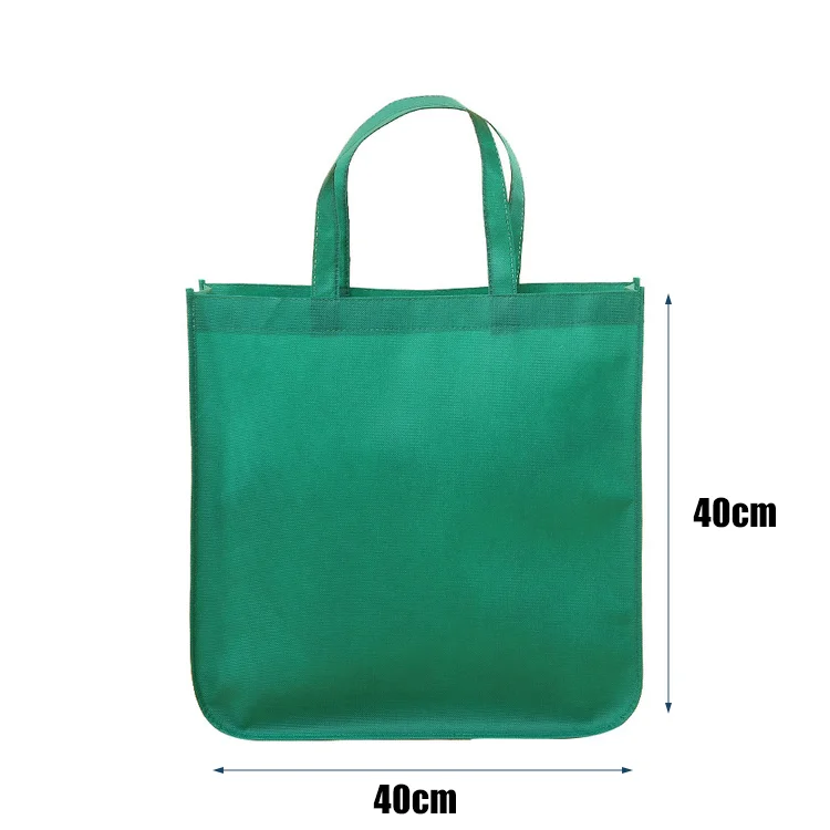 Custom printed recyclable fabric handbag non woven shopping bags with logo