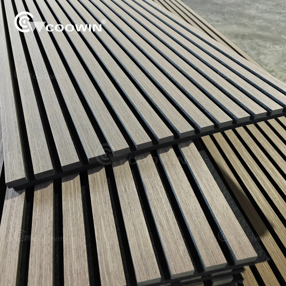 Mdf Wood Oak Slat Wall Panel Interior Acoustic Timber Wall Panels Acoustic Panels For Theater