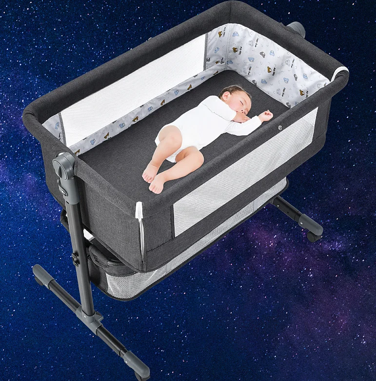 2023 Crib Baby Bed Cradle Multifunctional Mobile Foldable Baby Beds for New born