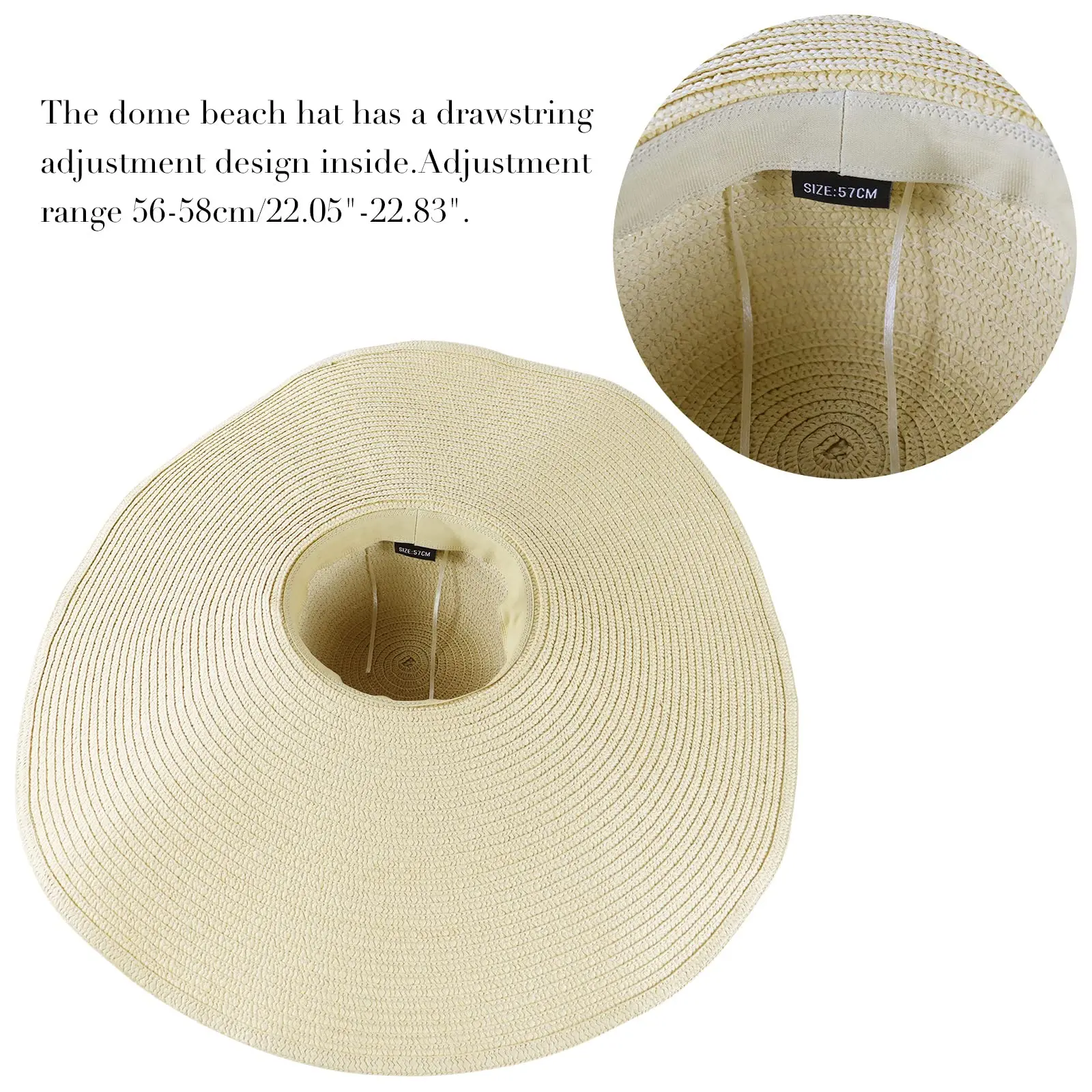Sun Oversized Wide Brim Beach Caps Rainbow Striped Straw Hat Sunshade for Sun Visor Hats for Women Street Shooting Ladies cap