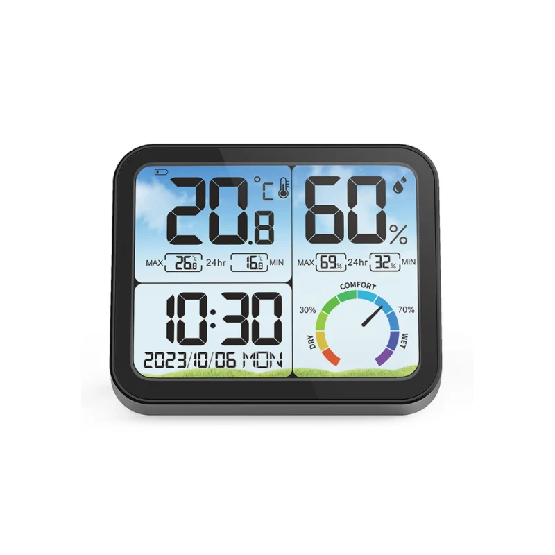 Smart Home Digital LCD WiFi Digital Wireless Hygrometer Indoor Outdoor Thermometer Wireless Temperature and Humidity Monitor