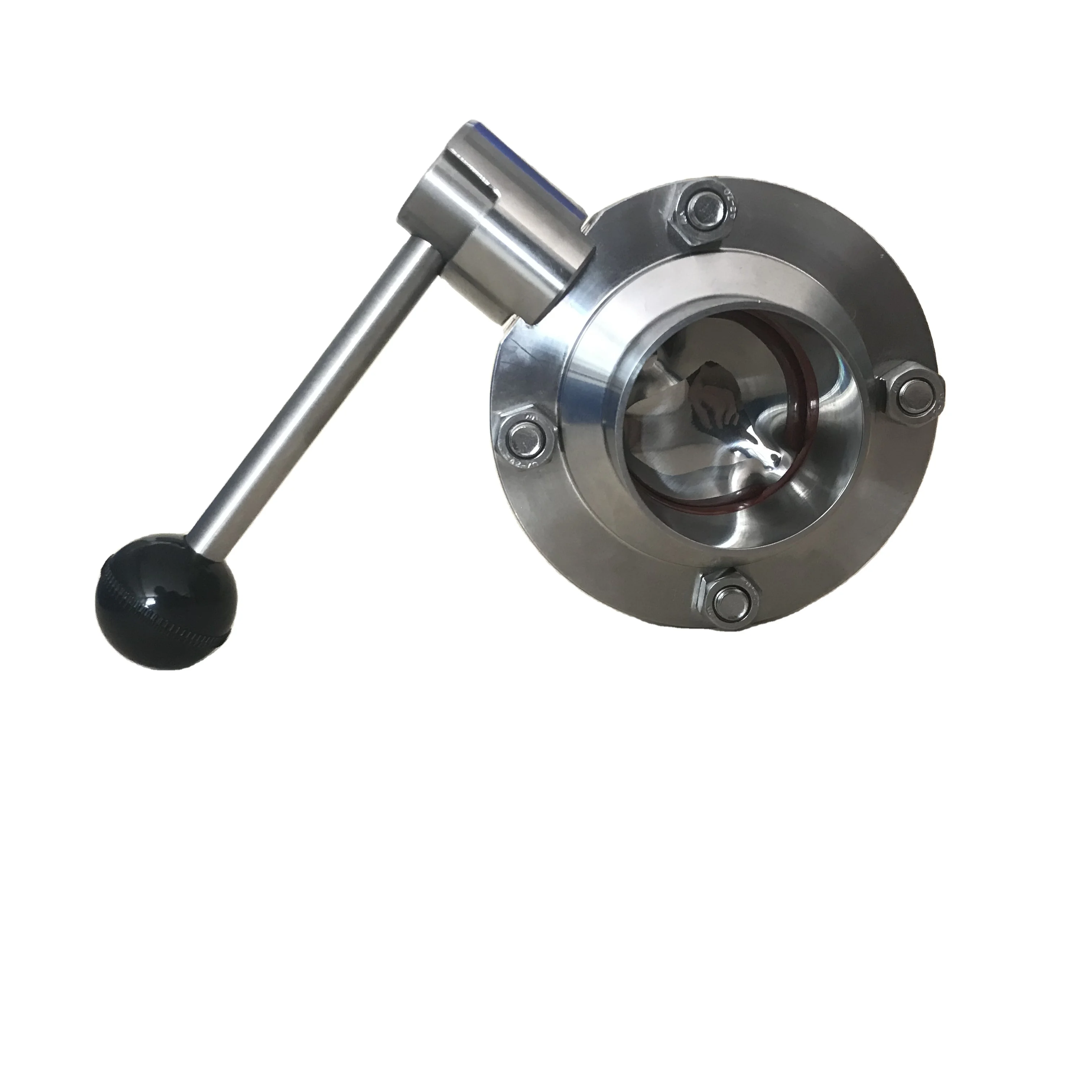 Sanitary Beer Brewing Equipment Food Grade Butterfly Valve Stainless Steel 304/316L 2 inch Tri-clamp Butterfly Valve