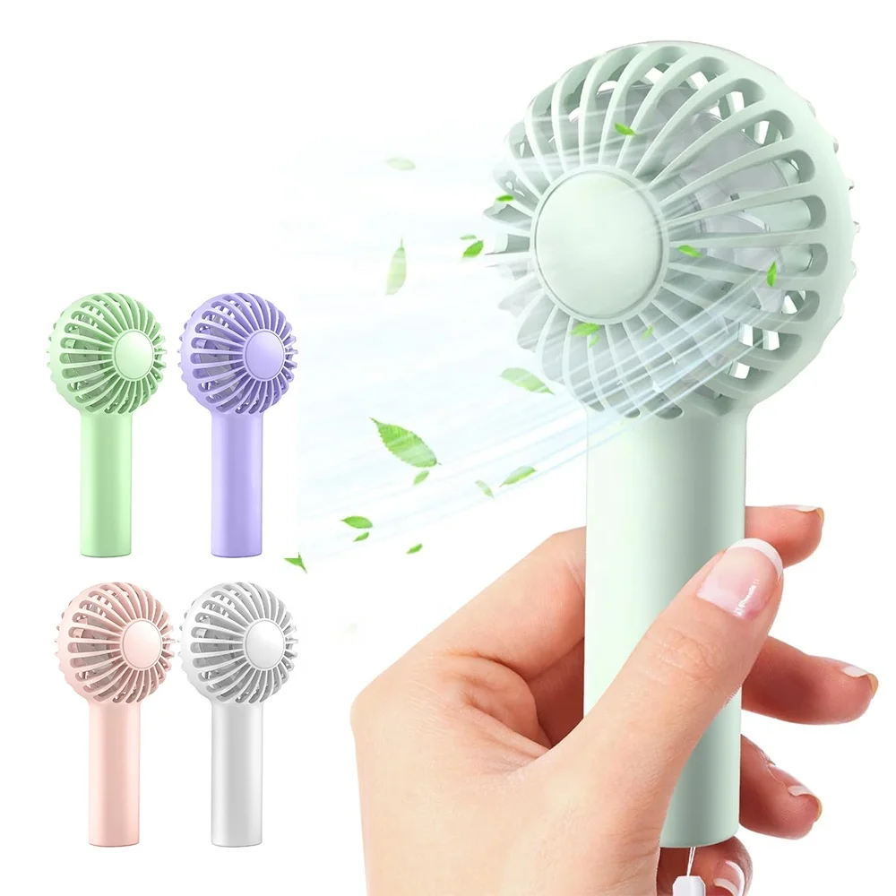 CYKE DC03 Mini Handheld Fan Pocket Portable Fan with 3 Strong Wind Speeds 1200mAh Battery for Travel, Office, Outdoor Use