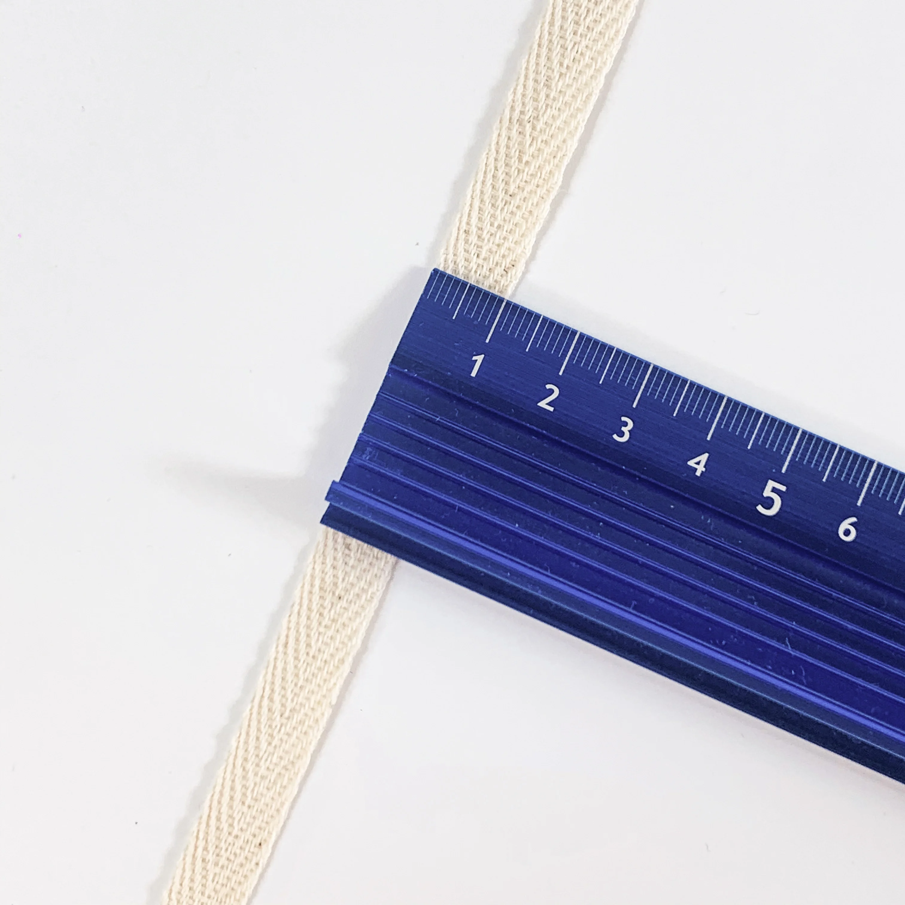 40mm natural heavy cotton textile webbing non slip non stretch sewing fold over herringbone twill webbing tape for clothes