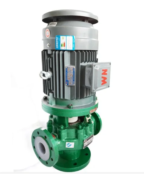 Sodium sulfate transfer vertical single stage pipeline pump Vertical Inline Mud Slurry Sewage Pump