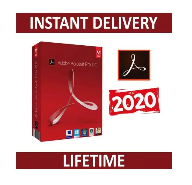 Программное обеспечение Acrobat Pro 2020 для ПК/mac key английская рассылка по электронной почте загрузка