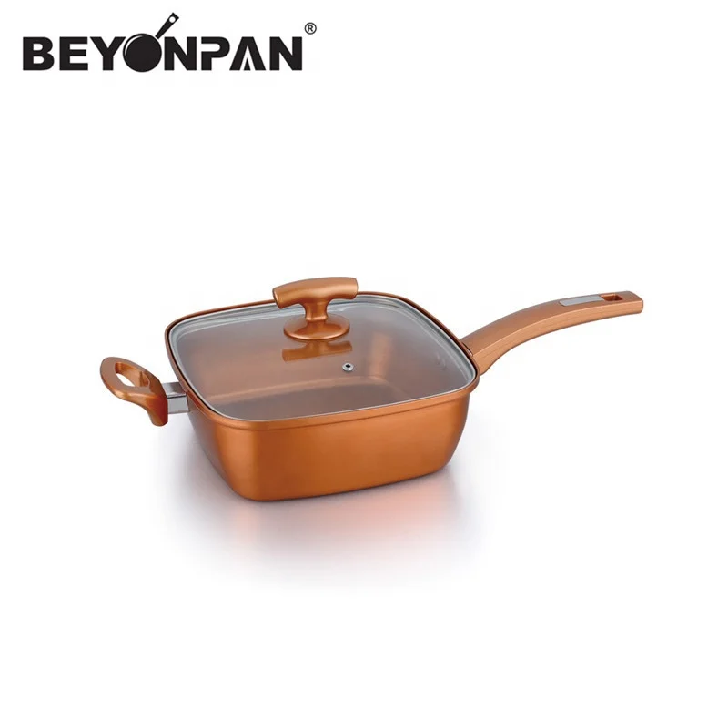 Copper Non-stick Coated Square Pot W/L