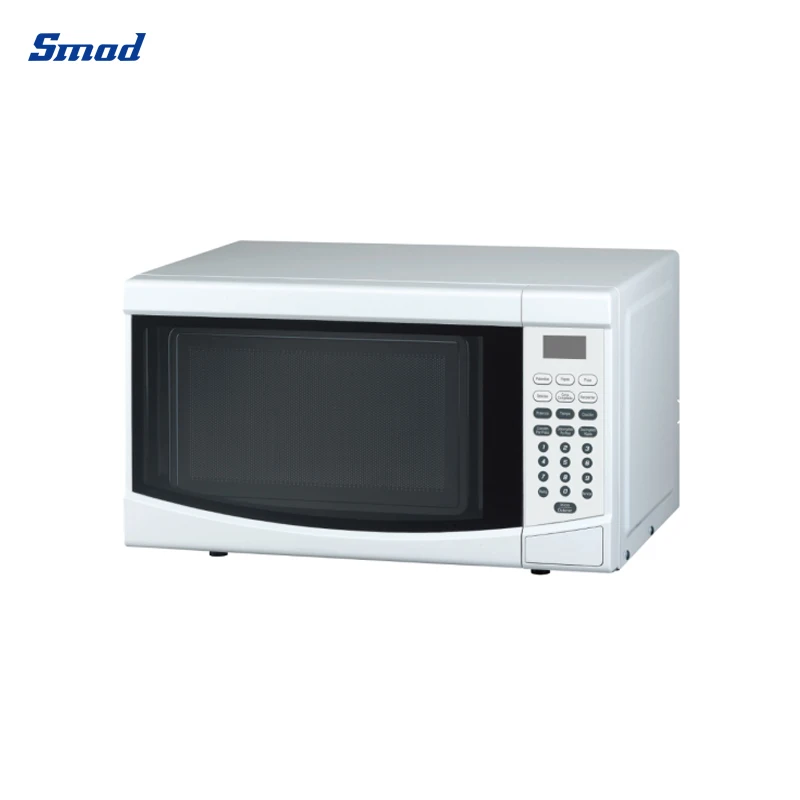 0.7cuft White Black Color Touch Button Control Turntable Microwave Oven