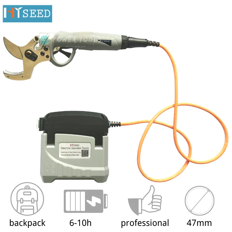 
Electric pruning shears 45mm cutting diameter battery garden pruner powered vineyard scissors orchards secateurs tools 