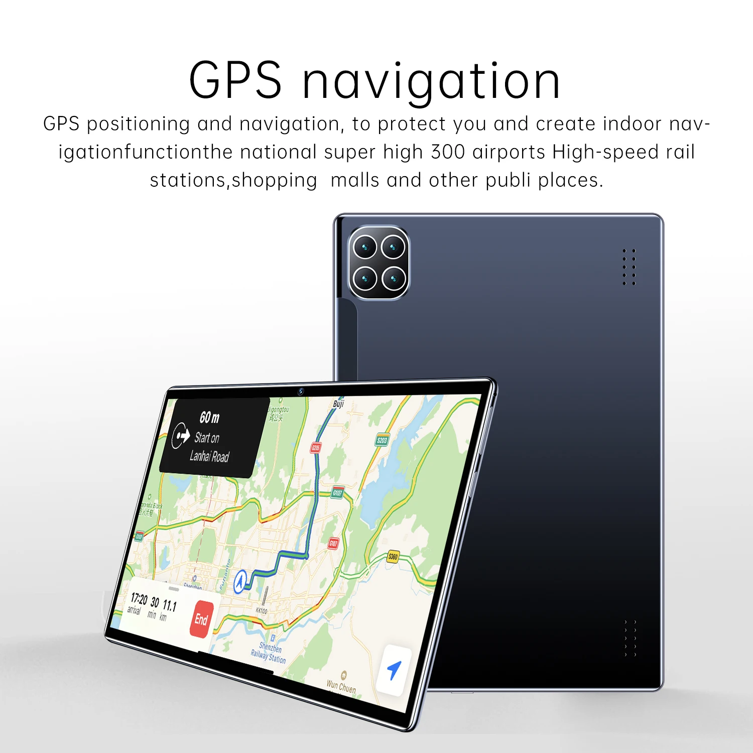 Wall mount 10.1 inch touch screen POE NFC RFID RK3566 android 11 Surrounding LED Light Bar Booking display Meeting room tablet