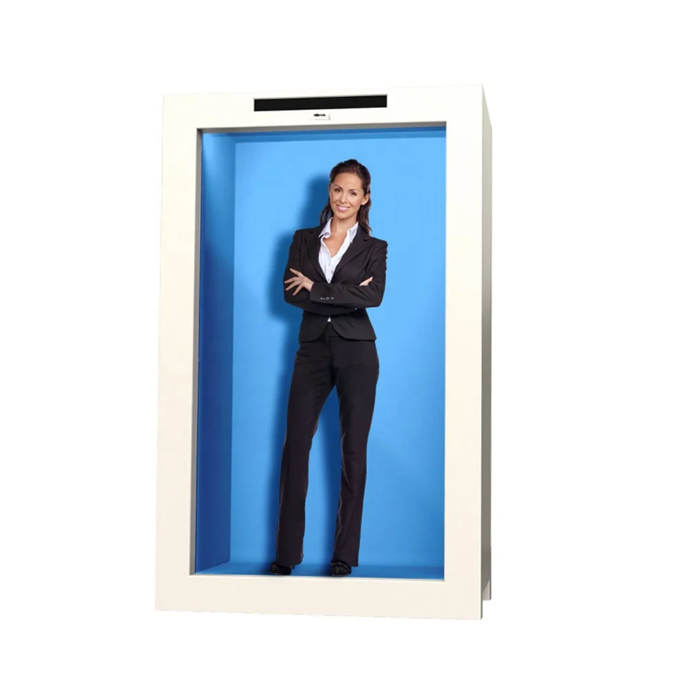 86inch Human Size 3d box LCD transparent LCD display box transparent display box