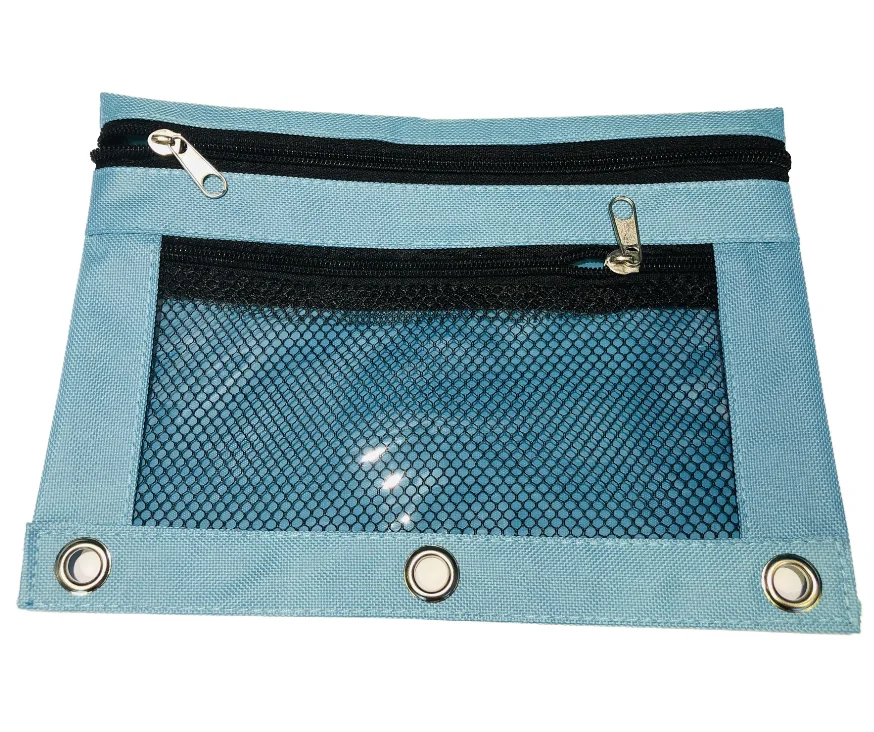 Fashion Student Pencil Case with Zipper Closure Fabric Pencil Bag